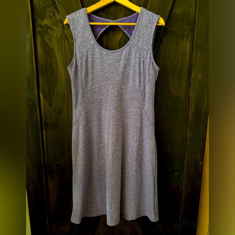 Prana Calico Dress purple spacedye size Large